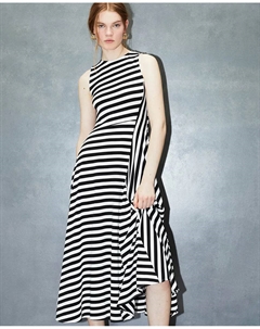 Полосатое платье, белый Сфера