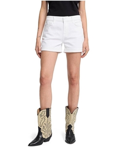Шорты Mid-Roll Shorts in Broken Twill White, цвет Broken Twill White 7 for all mankind