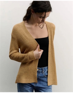 Вязаный жакет, коричневый Сфера