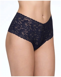 Стринги V-образной формы с высокой талией, темно-синий Hanky panky