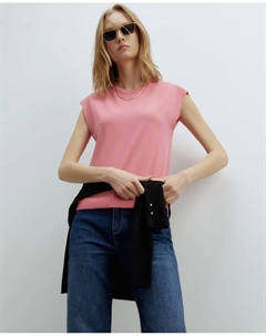 Топ с простыми рукавами, розовый Сфера