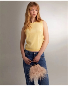 Топ с пайетками, желтый Сфера