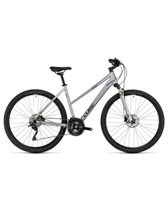 Кроссовый велосипед Nature EXC - 28 дюймов - Damen Sport - 2024, цвет Silber|polarsilver´n´black Cube