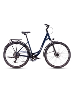 Треккинговый велосипед Touring ONE - 28 дюймов - Tiefeinsteiger - 2025, цвет Blau|deepsea´n´blackchrome Cube