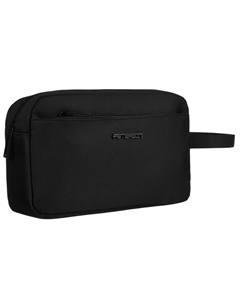 Классическая черная мужская косметичка с ручкой косметичка с карманами Peterson