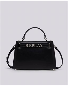 Сумка-трансформер в сумку через плечо с логотипом, черный Replay