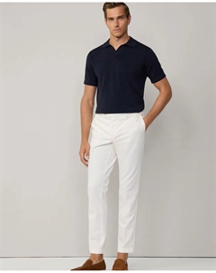 Мужские облегающие брюки-чинос из твила, белый Hackett