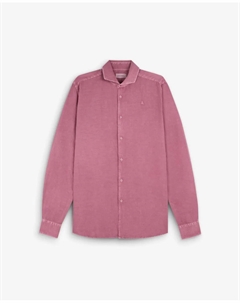 Мужская льняная рубашка прямого кроя, розовый Scalpers