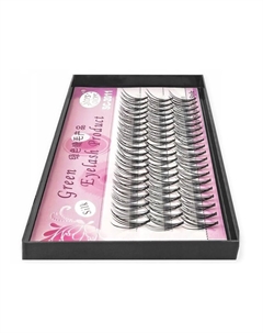 Натуральные шелковые ресницы, пучки 60 шт. 11 мм Clavier