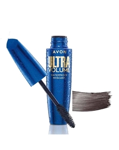 Водостойкая тушь для ресниц Mark Ultra Volume - коричнево-черный - 10 мл Avon