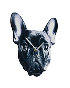 Часы настенные gabi, французский бульдог, интерьерные, плавный ход, d=33.5 см Nobrand