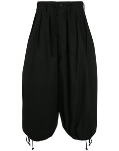 Yohji yamamoto брюки с низким шаговым швом 2 черный Yohji yamamoto