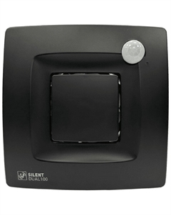 Вентилятор накладной Soler & Palau Silent DUAL-100, Matt Black, черный (03-0103-266) Soler & palau