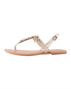 Сандалии с т-образной планкой, золотой Next