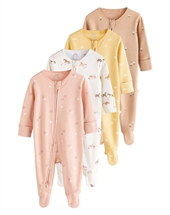 Пижама, цвет Yellow/Pastel pink/White Next