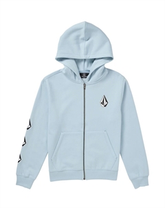 Толстовка с капюшоном на молнии Iconic Stone, светло-синий Volcom