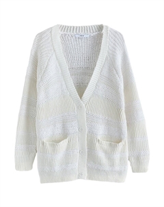 Вязаный кардиган, белый Next