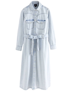 Платье-рубашка, светло-синий Next