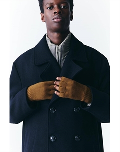 Вязаные варежки, охра Pull & bear