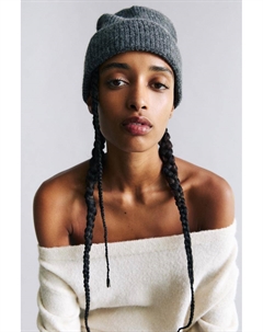 Шапочка в рубчик, серый Pull & bear