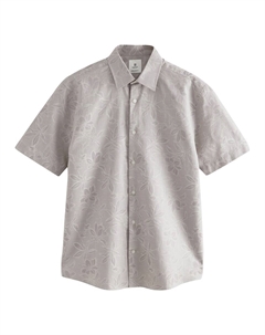 Рубашка обычного кроя на пуговицах, светло-серый Next