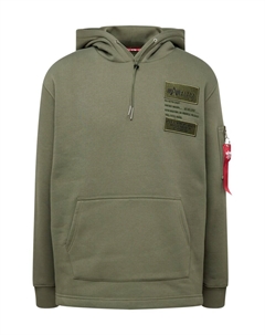 Толстовка, оливковый Alpha industries
