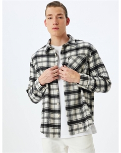 Рубашка обычного кроя на пуговицах, белый Koton