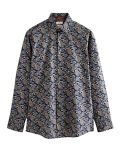 Приталенная рубашка на пуговицах, серый Next