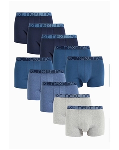 Боксерские шорты, цвет Navy/Dark blue/mottled blue/mottled grey Next