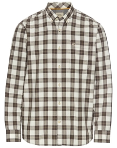 Рубашка обычного кроя на пуговицах, цвет Grey/White Camel active