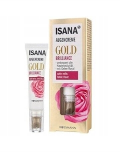 Разглаживающий крем для кожи вокруг глаз ISANA Gold Brilliance Inna marka