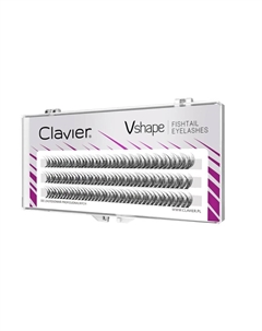 Ресницы Vshape C 0.1, 16 мм Clavier