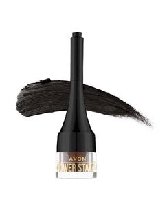 Помада для бровей Power Stay Eyebrow Pomade 24 часа - Мягкий черный - 2 г Avon