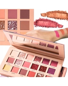 НАБОР ПАЛИТРЫ ТЕНЕЙ ДЛЯ ВЕК ИЗ 18 ЦВЕТОВ МАКИЯЖА ЭЛЕГАНТНЫЙ ФУТЛЯР С ЗЕРКАЛОМ Inna marka