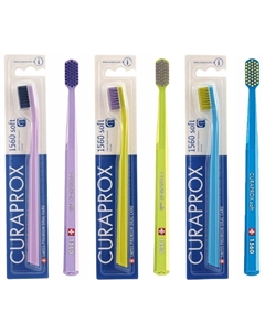 Ручная зубная щетка CS 1560 Soft Eco Pack 3 шт. Curaprox