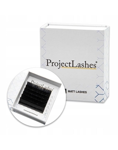 ProjectLashes D 0.10 14-16 мм черные искусственные ресницы MIX MAT для наращивания Project lashes