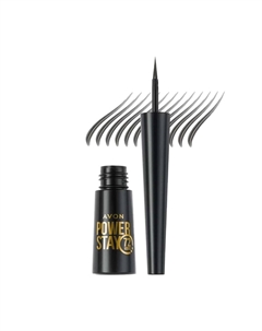 Жидкая подводка для бровей Power Stay Super Durable Liquid Eyebrow Liner «72 часа» — нежно-черный — 2,5 г Avon