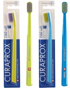 Ручная зубная щетка CS 1560 Soft Eco Pack 2 шт Curaprox