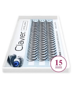 Classic C 0.1, ресницы 15 мм Clavier