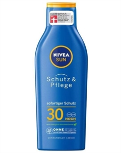 Sun, Солнцезащитное молочко SPF30, 250 мл Nivea