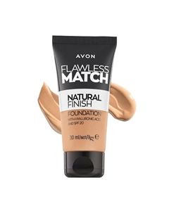 Жидкая тональная основа Flawless Match - 125 г - Теплая слоновая кость - 30 мл Avon