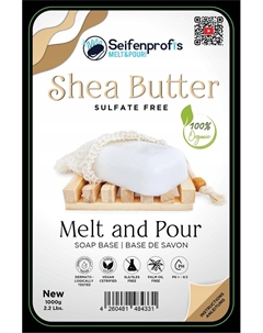 Seifenprofis белое 1 кг глицериновое мыло сырое без SLS + SCS 100% веганское Inna marka