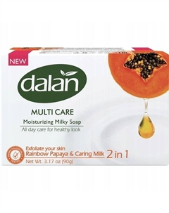Кремовое туалетное мыло MULTI CARE PAPAJA 90гр DE Dalan