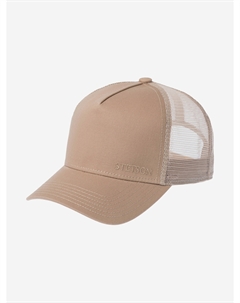 Бейсболка с сеточкой  7751179 TRUCKER CAP COTTON (бежевый), Бежевый Stetson