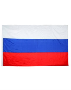 Флаг россии, 150×250 см, карман для древка 3 см, полиэфирный шелк Nobrand