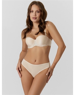 Трусы слипы женские кремовые с кружевом Mark formelle