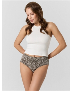 Трусы макси женские хаки с цветочным принтом Mark formelle