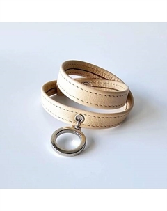 Кожаный браслет на руку с кольцом Xenia dukova