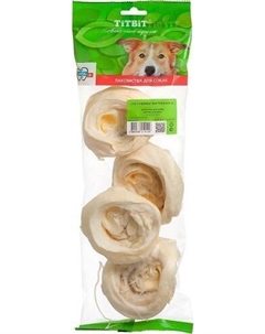 Лакомство для собак Ухо говяжье внутр. XL - мягкая упаковка 0,19 кг Titbit