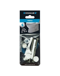 Крепление для унитаза 20мм с нержавеющим шурупом 1 компл Европартнер